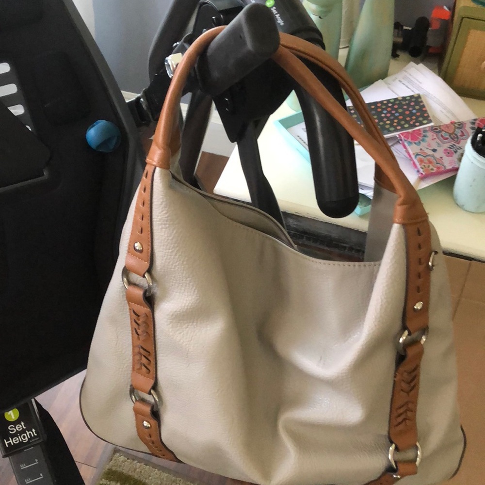 Jessica Simpson leather shoulder bag